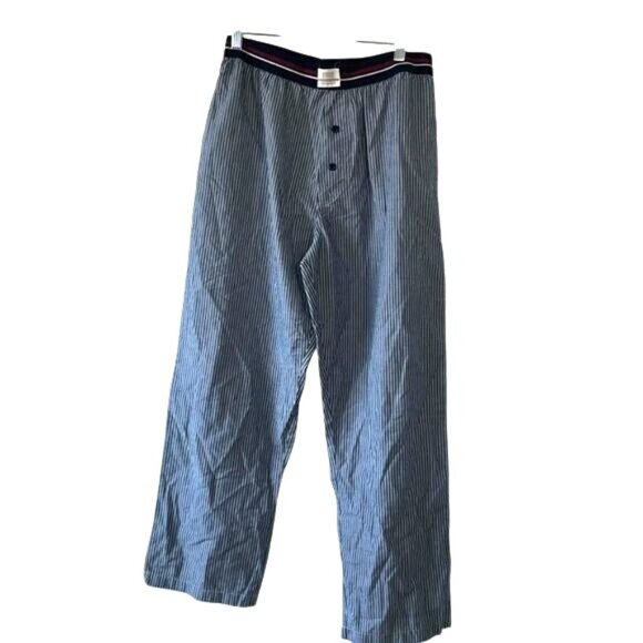 Springfield Sportive Collection Mens Organic Cotton Striped Lounge Pants M - Picture 1 of 9